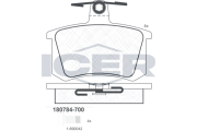 180784-700 ICER sada brzdových platničiek kotúčovej brzdy 180784-700 ICER