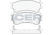 180971-204 Sada brzdových destiček, kotoučová brzda ICER
