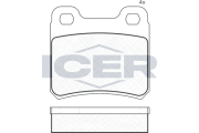181023 ICER sada brzdových platničiek kotúčovej brzdy 181023 ICER