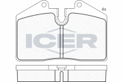 181036 ICER sada brzdových platničiek kotúčovej brzdy 181036 ICER