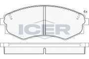 181097 ICER sada brzdových platničiek kotúčovej brzdy 181097 ICER