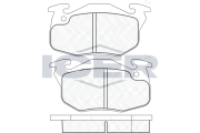 181120 ICER sada brzdových platničiek kotúčovej brzdy 181120 ICER