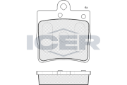 181311-396 ICER sada brzdových platničiek kotúčovej brzdy 181311-396 ICER