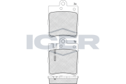 181312-396 ICER sada brzdových platničiek kotúčovej brzdy 181312-396 ICER