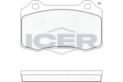 181447 ICER sada brzdových platničiek kotúčovej brzdy 181447 ICER