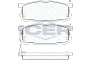 181541 Sada brzdových destiček, kotoučová brzda ICER