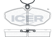 181546 ICER sada brzdových platničiek kotúčovej brzdy 181546 ICER