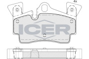 181611-203 ICER sada brzdových platničiek kotúčovej brzdy 181611-203 ICER