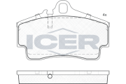 181619 ICER sada brzdových platničiek kotúčovej brzdy 181619 ICER