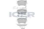 181674 ICER sada brzdových platničiek kotúčovej brzdy 181674 ICER
