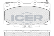 181733-203 ICER sada brzdových platničiek kotúčovej brzdy 181733-203 ICER