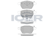 181767 ICER sada brzdových platničiek kotúčovej brzdy 181767 ICER