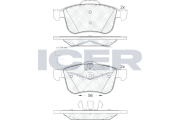 181772 ICER sada brzdových platničiek kotúčovej brzdy 181772 ICER
