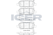 181901-203 ICER sada brzdových platničiek kotúčovej brzdy 181901-203 ICER
