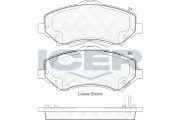 181908-201 ICER sada brzdových platničiek kotúčovej brzdy 181908-201 ICER