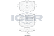 182005-200 ICER sada brzdových platničiek kotúčovej brzdy 182005-200 ICER