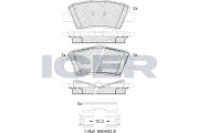 182036-066 Brzdové destičky ICER