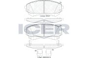182140 Brzdové destičky ICER