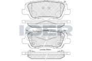 182157 ICER sada brzdových platničiek kotúčovej brzdy 182157 ICER
