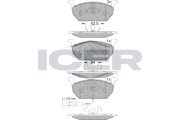 182189 ICER sada brzdových platničiek kotúčovej brzdy 182189 ICER