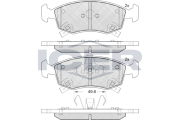 182226 ICER sada brzdových platničiek kotúčovej brzdy 182226 ICER