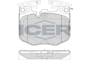 182280 ICER sada brzdových platničiek kotúčovej brzdy 182280 ICER
