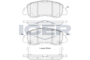 182340 Brzdové destičky ICER