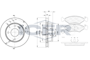 30410-4844 Souprava brzd, koutocova brzda ICER