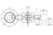 30553-4694 Souprava brzd, koutocova brzda ICER