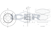 31048-5304 Souprava brzd, koutocova brzda ICER