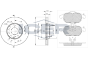 31536-9003 Souprava brzd, koutocova brzda ICER