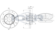 31566-4633 Souprava brzd, koutocova brzda ICER