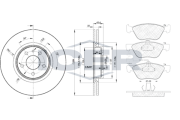 31601-1548 Souprava brzd, koutocova brzda ICER