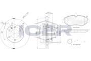 31786-0190 Souprava brzd, koutocova brzda ICER