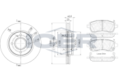 31881-5636 Souprava brzd, koutocova brzda ICER