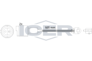 610238 E C ICER výstrażný kontakt opotrebenia brzdového oblożenia 610238 E C ICER