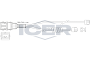 610254 E C ICER výstrażný kontakt opotrebenia brzdového oblożenia 610254 E C ICER