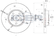 78BD0504-2 Brzdový kotouč ICER