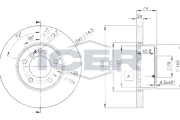 78BD3405-2 Brzdový kotouč ICER