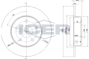 78BD4101-2 Brzdový kotouč ICER