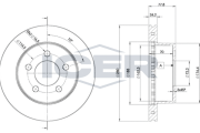 78BD5396-1 Brzdový kotouč ICER