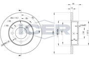 78BD9280-2 Brzdový kotouč ICER