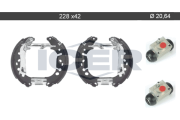 79KT0017 C Sada brzdových čelistí ICER
