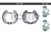 79KT0043 C Sada brzdových čelistí ICER