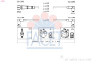 4.9364 Sada kabelů pro zapalování Made in Italy - OE Equivalent FACET