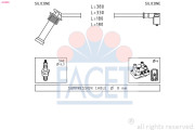 4.9625 Sada kabelů pro zapalování Made in Italy - OE Equivalent FACET