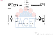 4.9643 Sada kabelů pro zapalování Made in Italy - OE Equivalent FACET