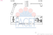 4.9702 Sada kabelů pro zapalování Made in Italy - OE Equivalent FACET