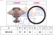 7.8363 Termostat, chladivo Made in Italy - OE Equivalent FACET