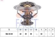 7.8370S Termostat, chladivo Made in Italy - OE Equivalent FACET